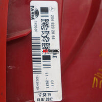 2008-2014 Mercedes Benz C Class Rear Driver Side Tail Light 204 820 28 64