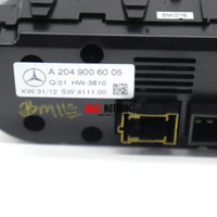 2008-2013 Mercedes Benz C Class Temperature Climate Control Unit A 204 900 60 05