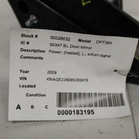 2009-2010 Kia Optima Left Driver Power Side View Door Mirror 28032 Black