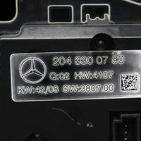 2008-2012 Mercedes Benz C300 W204 Ac Heater Climate Control Unit 204 830 07 90