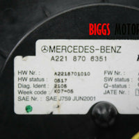 2007-2009 Mercedes W221 S600 Center Console Multi Function SwitchA 221 870 63 51