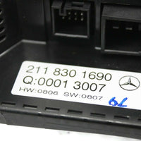2007-2009 Mercedes Benz W211 E325  Ac Heater Climate Control Bezel 211 830 16 90