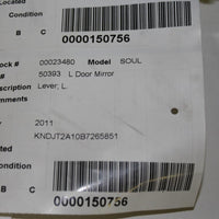 2010 2011 Kia Soul Left Driver Side View Lever Mirror