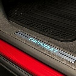 2014-2017 Traverse Illuminated Front Door Sill Plates Titanium 23487421
