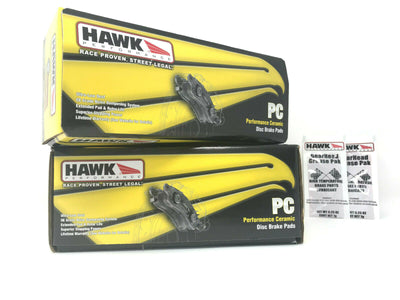 Hawk Ceramic Front + Rear Brake Pads Fits 09+ Nissan R35 GT-R GTR VR38DETT